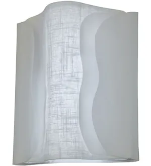 12"W Linne LED Fabric Wall Sconce