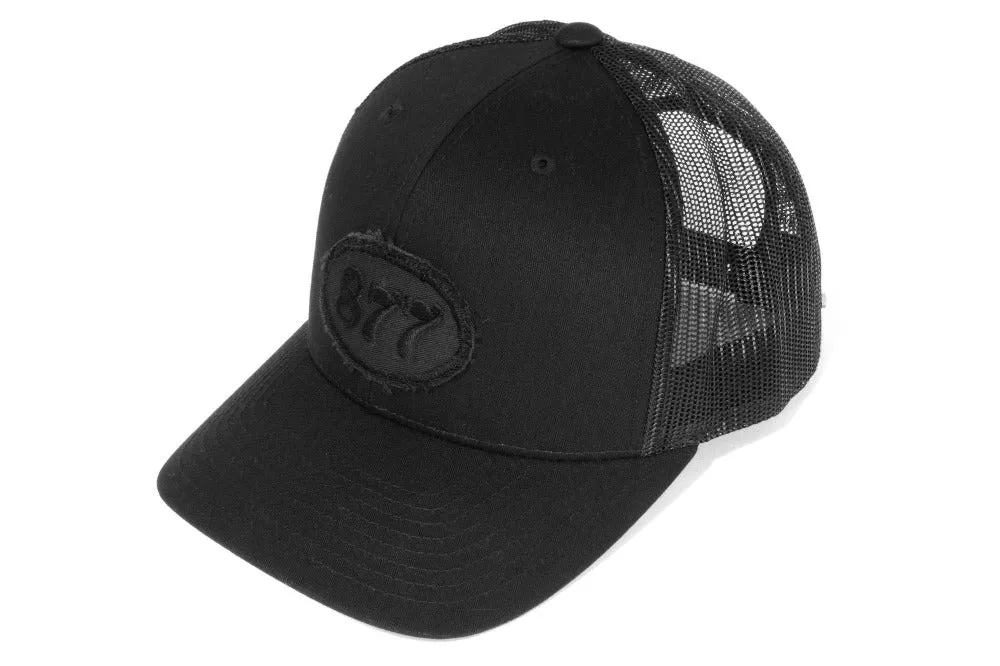 #229 - Basecap Trucker Cap All Black Racing Number