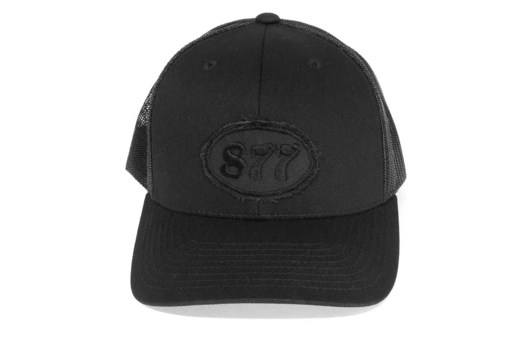 #229 - Basecap Trucker Cap All Black Racing Number