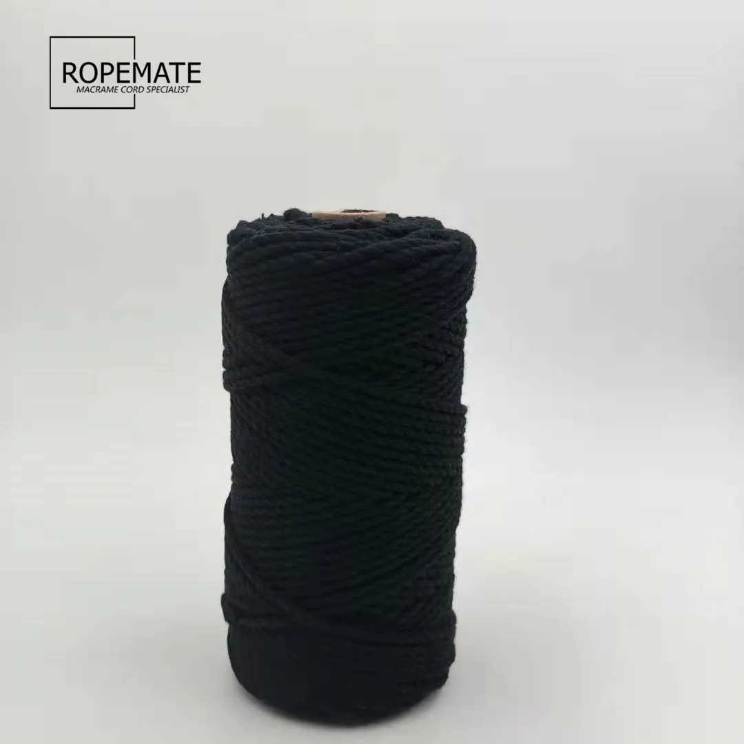 3MM MACRAME ROPE - BLACK