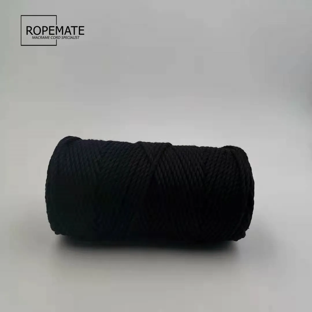 3MM MACRAME ROPE - BLACK