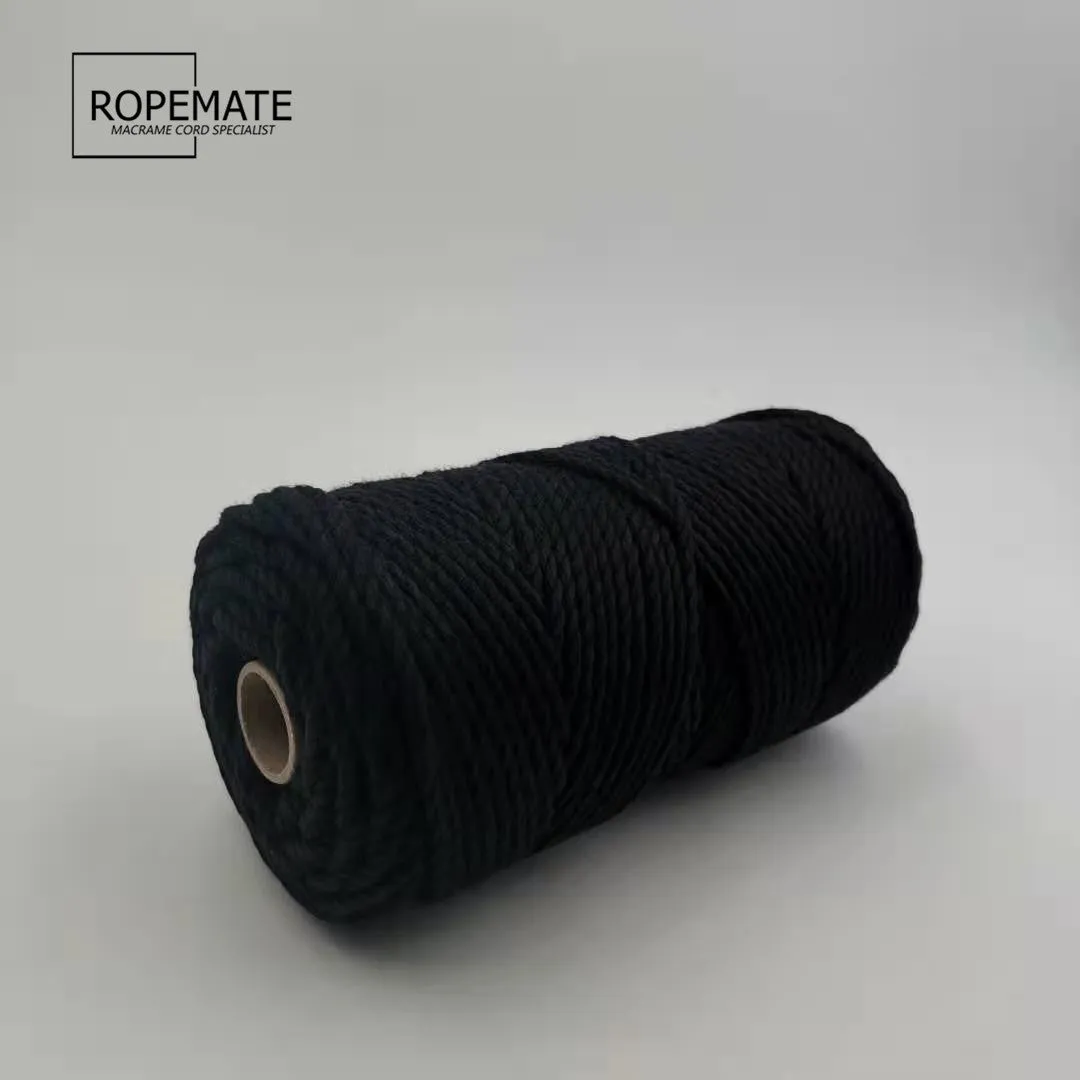 3MM MACRAME ROPE - BLACK