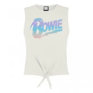 Amplified Womens/Ladies David Bowie Vintage Logo Crop Top