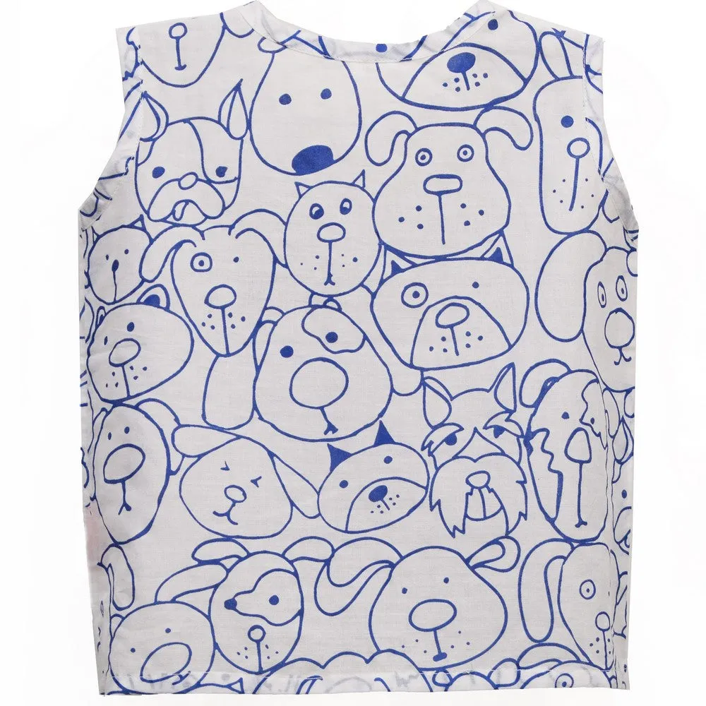 Blue Dog Cotton Jabla