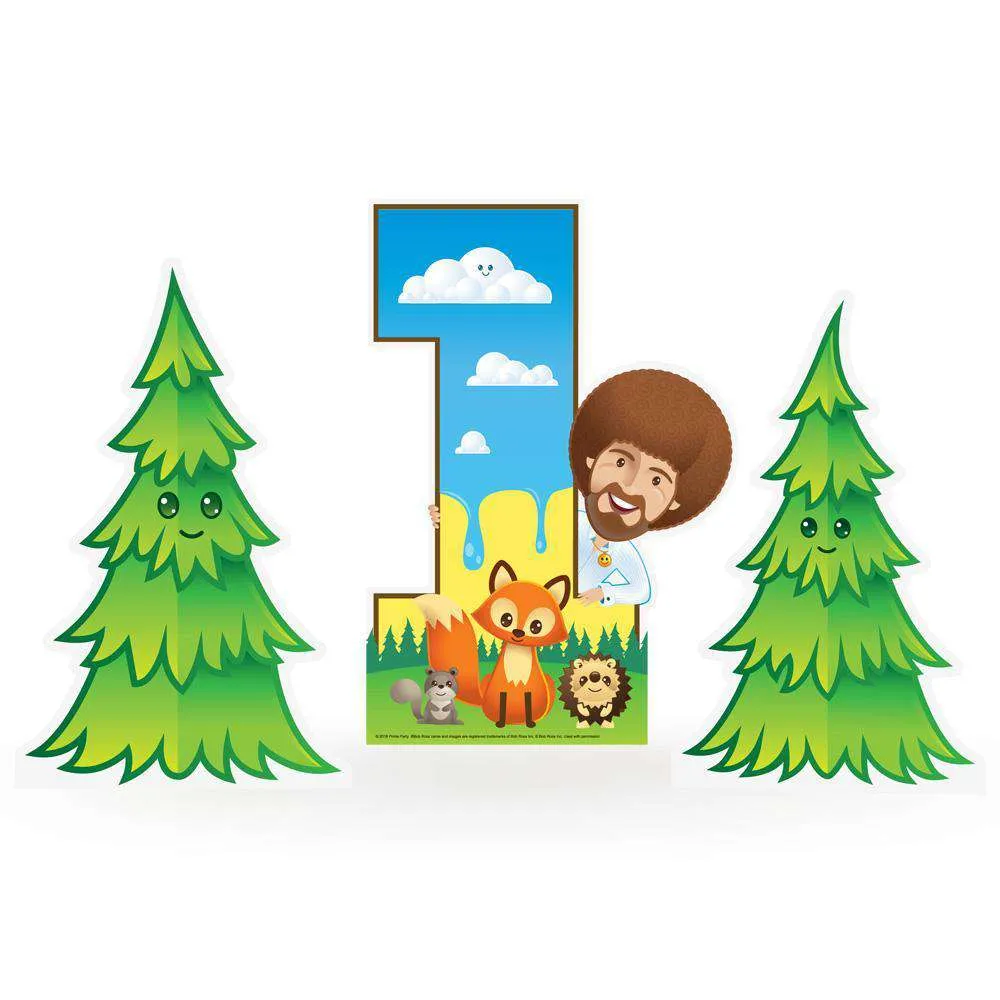 Bob Ross and Friends Mini Tabletop 1-5 Cardboard Cutout (3-Piece Set)