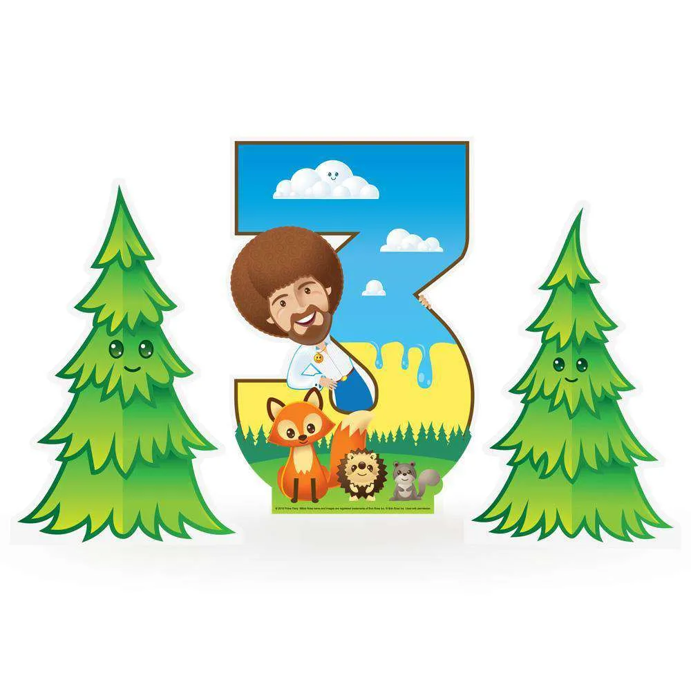 Bob Ross and Friends Mini Tabletop 1-5 Cardboard Cutout (3-Piece Set)