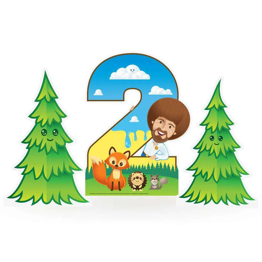 Bob Ross and Friends Mini Tabletop 1-5 Cardboard Cutout (3-Piece Set)