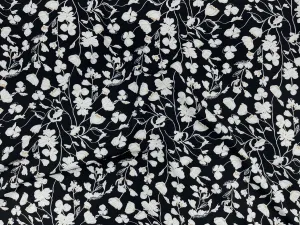 Charming Flower - Printed Crepe Fabric