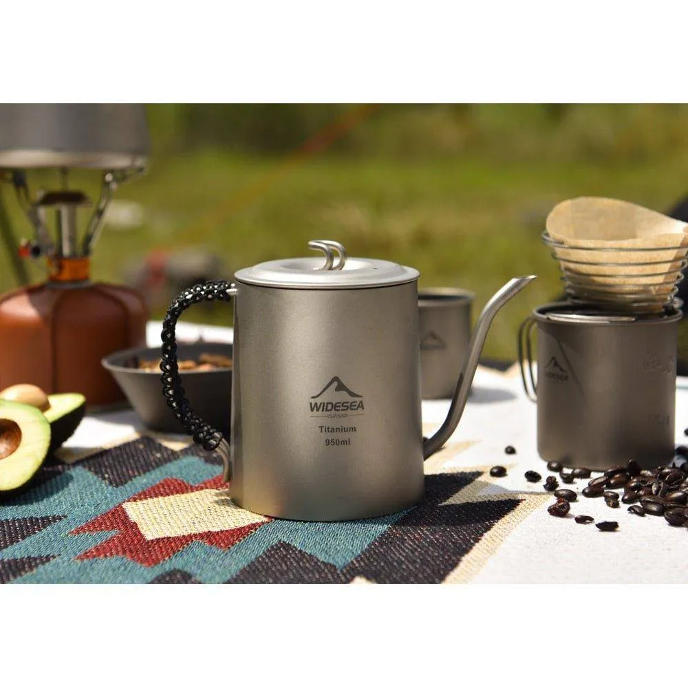 Compact Titanium Kettle for Outdoor Adventures