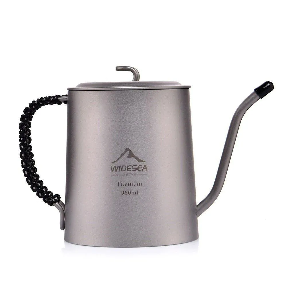 Compact Titanium Kettle for Outdoor Adventures