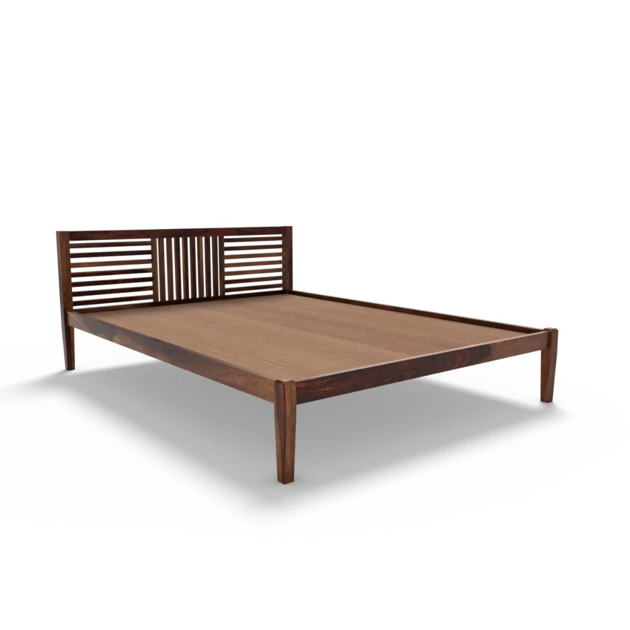 DIMO BED KING Sheesham Wood (Honey Finish)