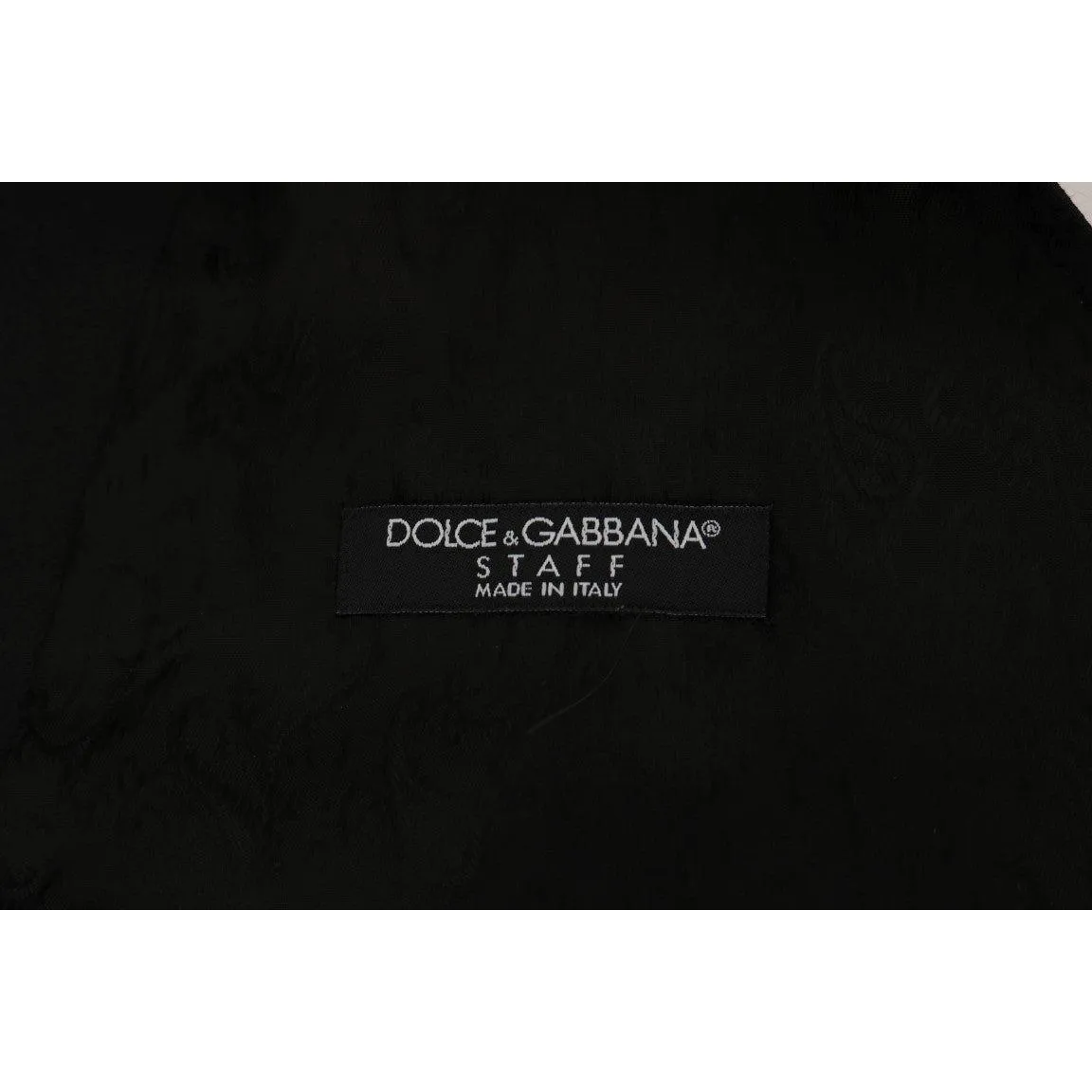 Dolce & Gabbana Sleek Black Single-Breasted Waistcoat