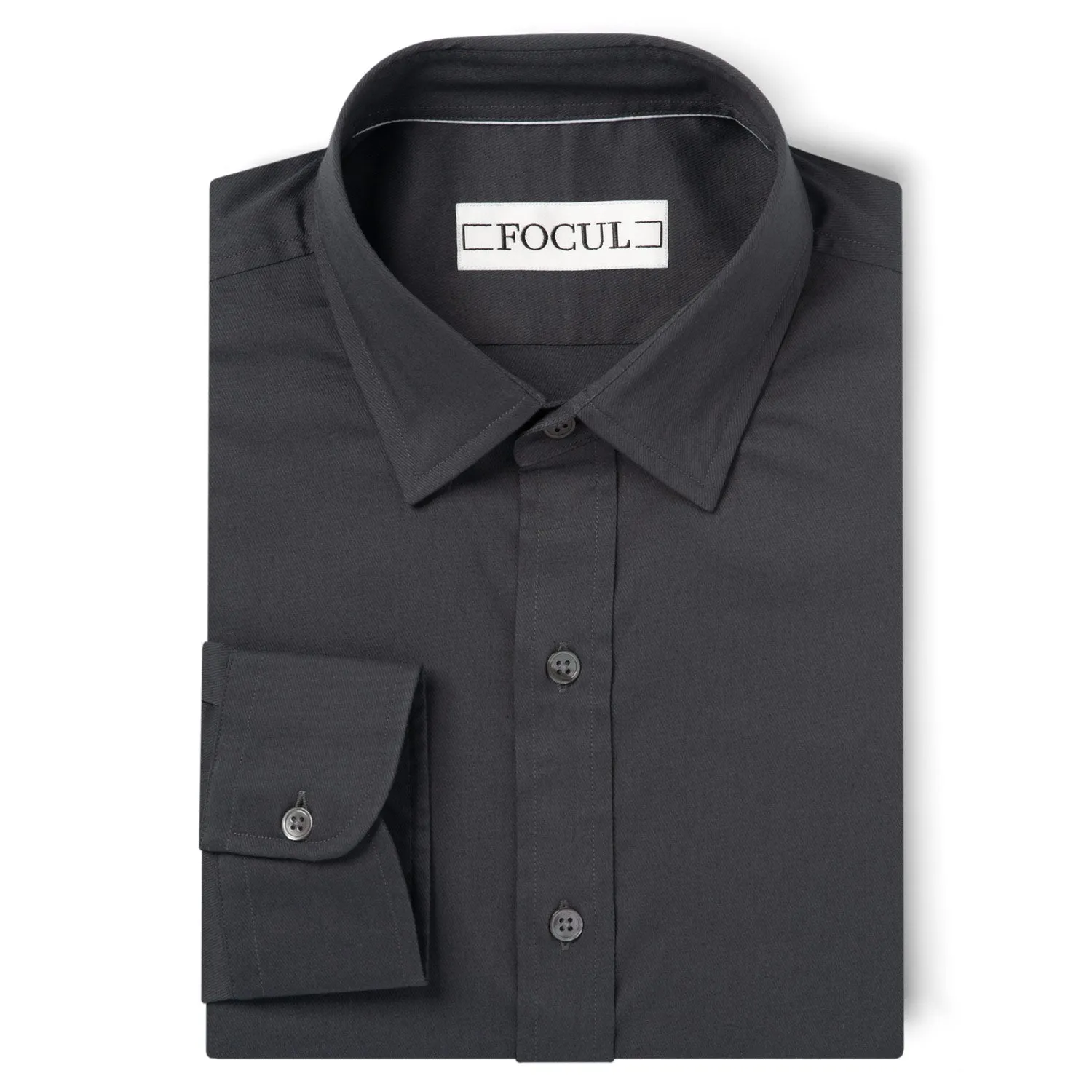 Focul - Slate Gray Zero Shirt With White Line Detail