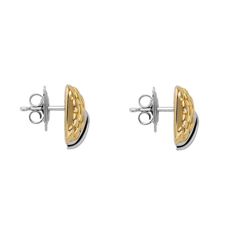 FP Vendome 18ct Yellow White Gold Diamond Stud Earrings