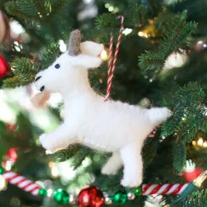 Goat Ornament, Felt Wool