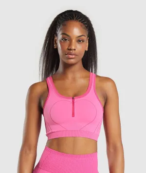 Gymshark Contour Heart Seamless Tank - Fetch Pink/Punk Pink