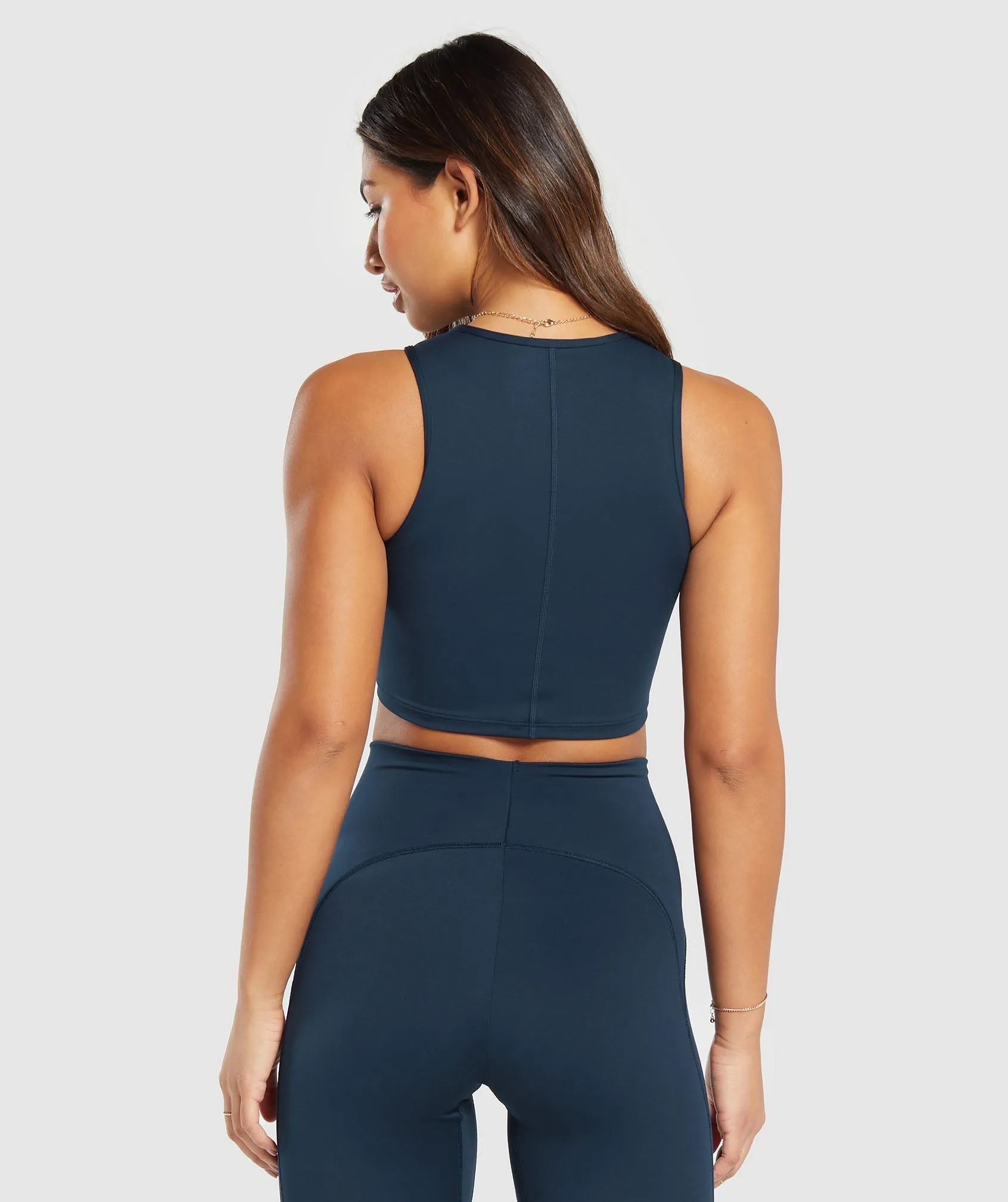 Gymshark Everyday Contour Racer Tank - Navy