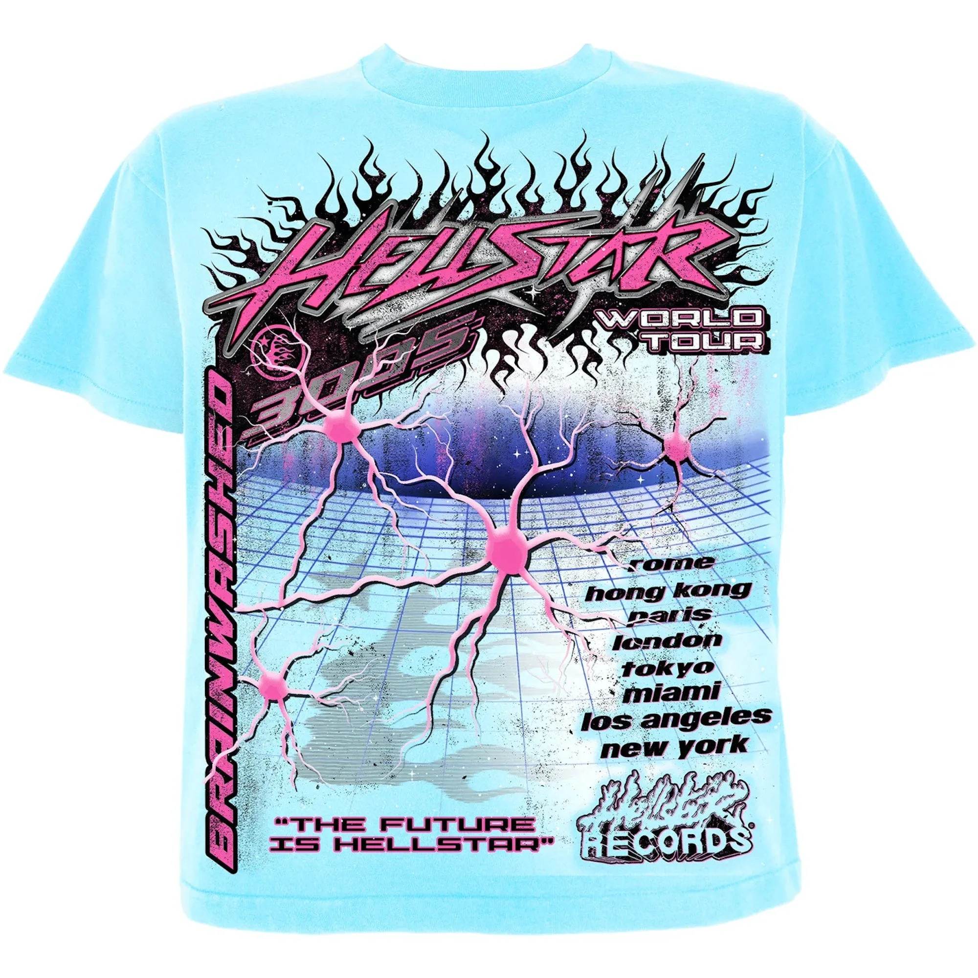 Hellstar Neuron Tour Light Blue Tee