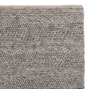 Kagu wool rug [Grey melange]