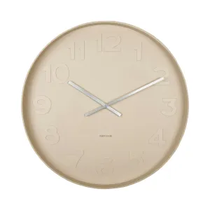 Karlsson Mr Brown Wall Clock Sand Brown 51x51x7cm