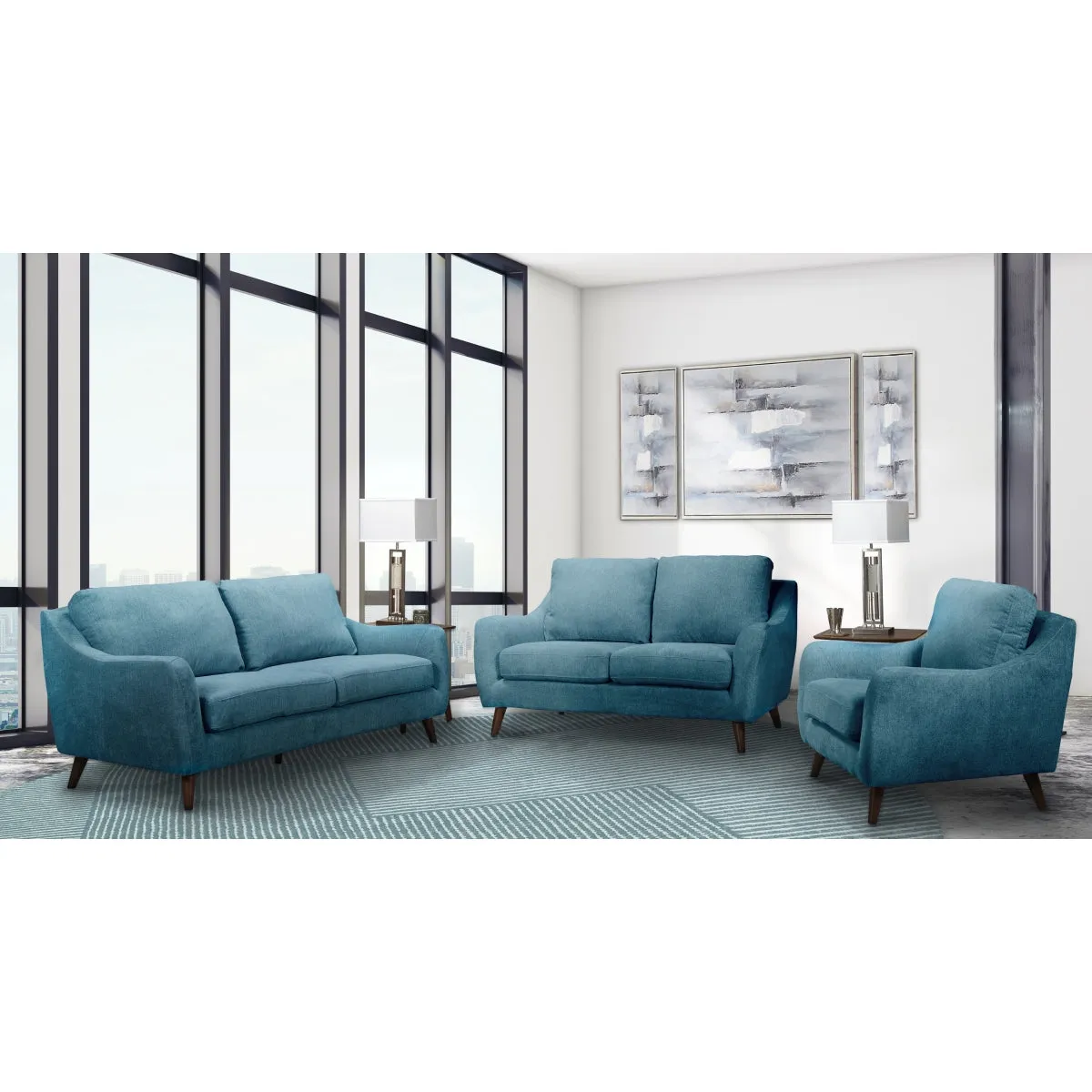 Kitchener Collection Blue Sofa