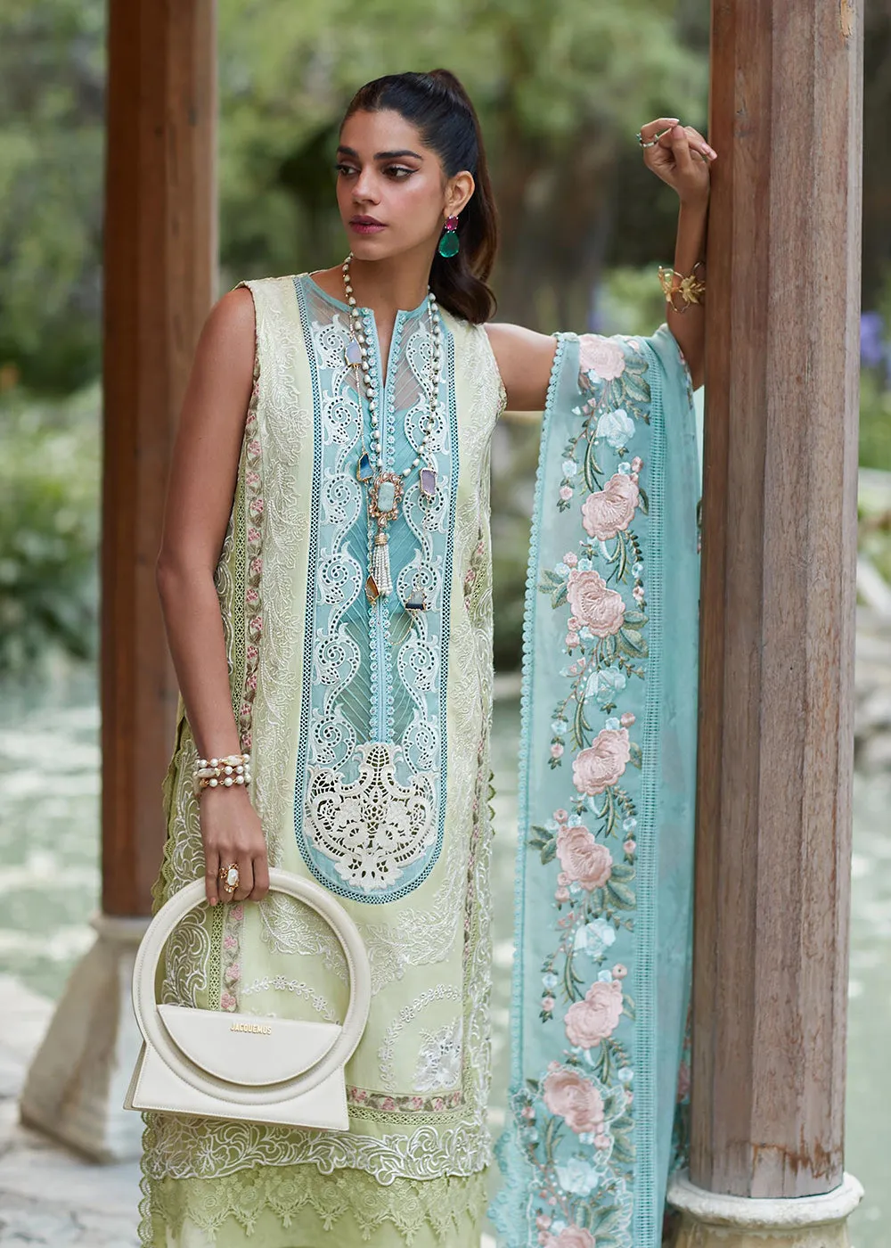 Lime Lawn Suit - Saira Shakira X Crimson Luxury Lawn '23 - Mountain Love - D6A