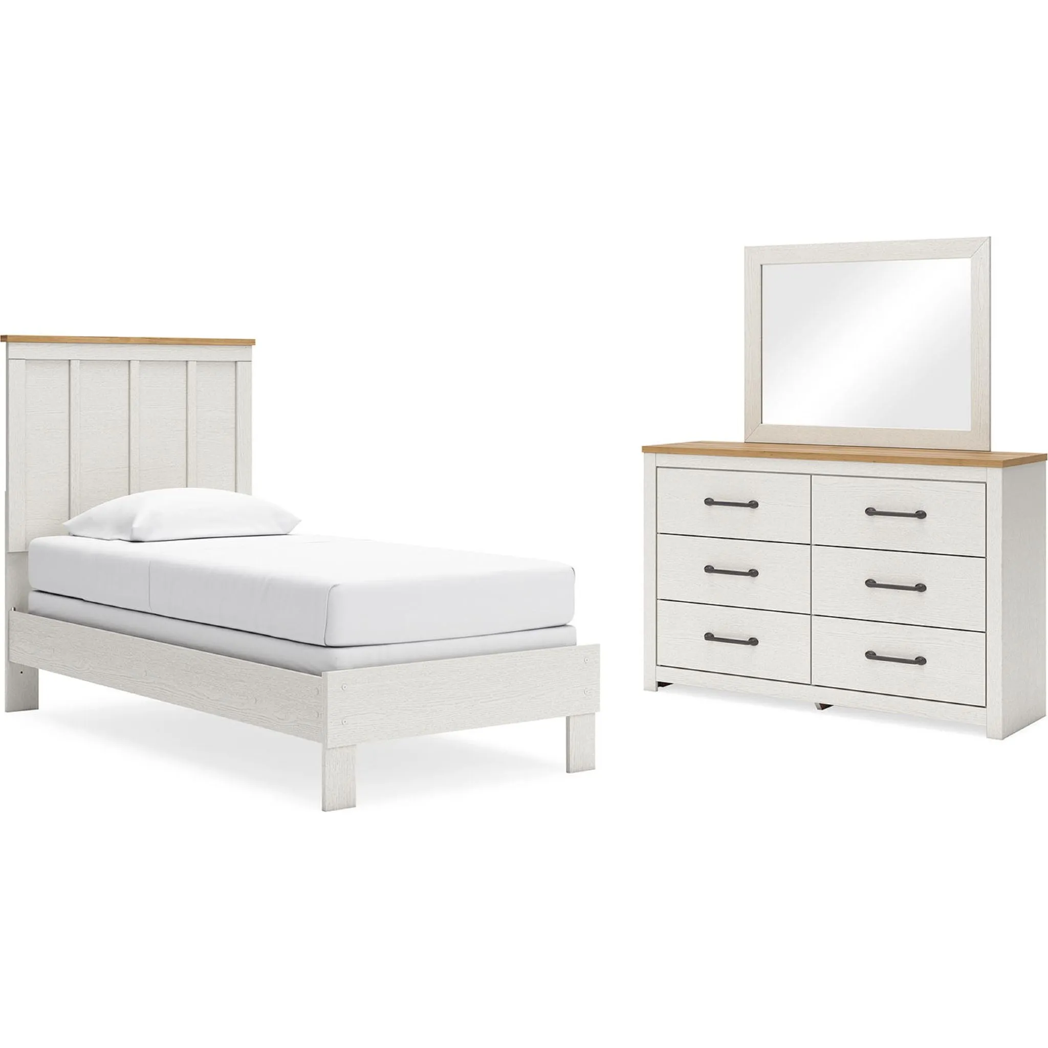 Linnocreek 5 Piece Twin Panel Bedroom