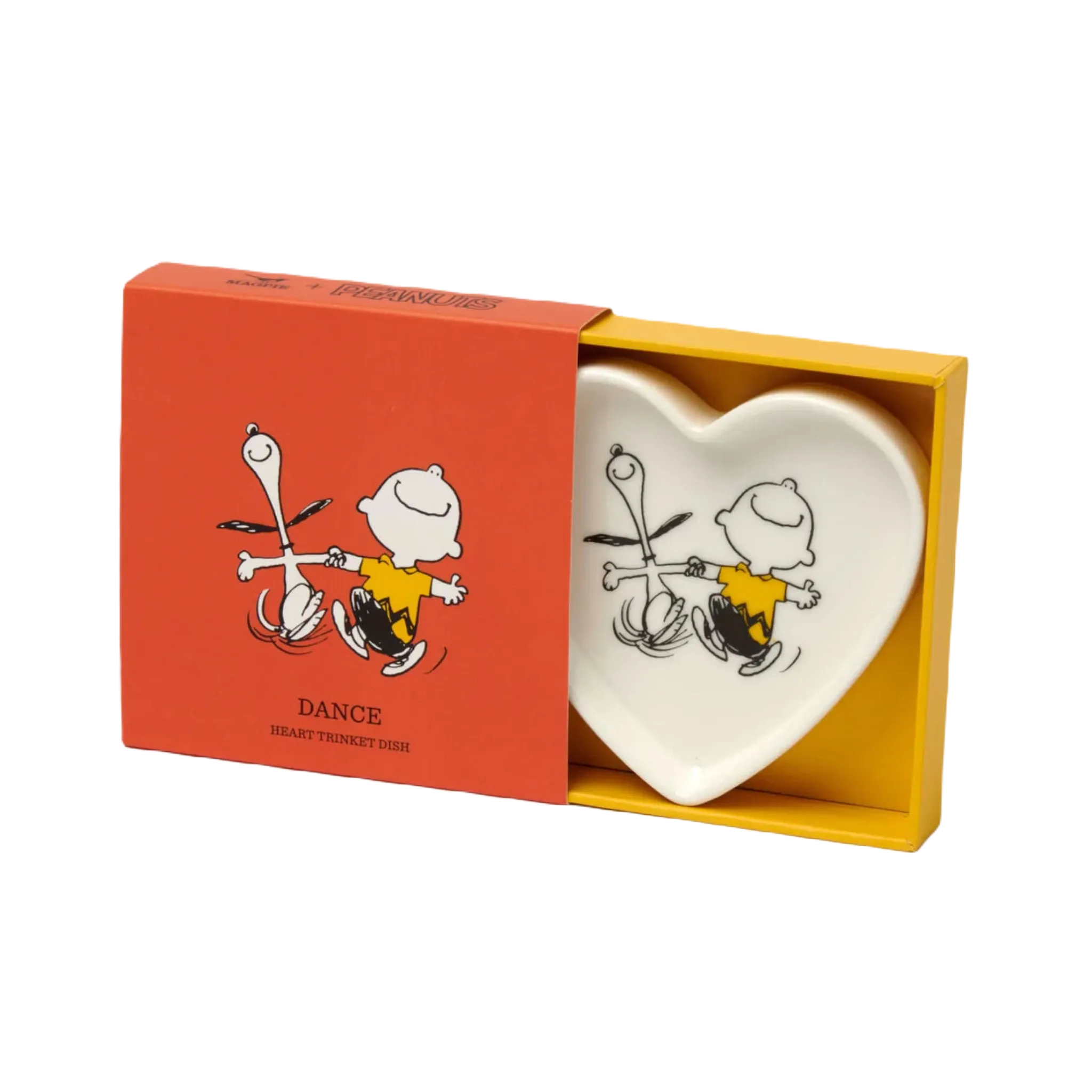 Magpie Gifts Snoopy & Charlie Brown Heart Trinket Dish - Dance