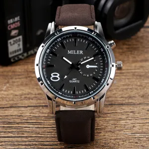 Mens Watch Sport Pilot Stylish Men Simple Scrub Dial Quartz Classical Casual Military Aviator Wrist Watch relogio masculino