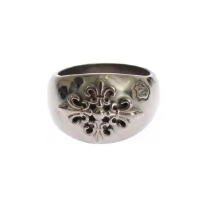 Nialaya Sterling Silver Rhodium Men's Statement Ring