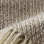 Palini Wool Blanket [Light grey melange & Natural white]