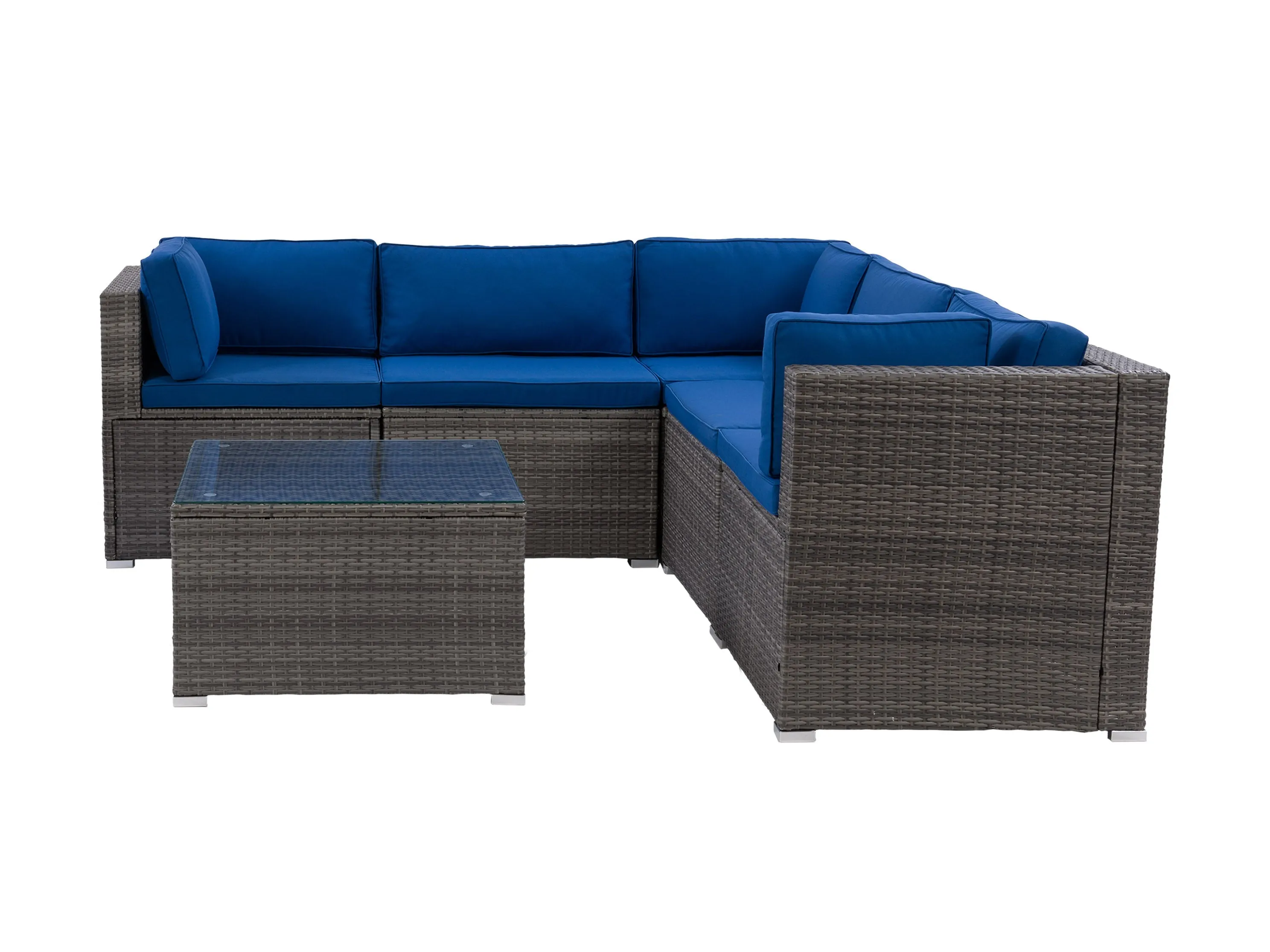 Patio Sectional Set, 6pc