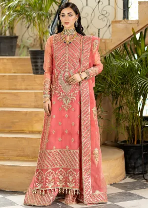 Pink Wedding Formal Suit | Imrozia Premium | Jhalak '23 | I-187 - ULFAT