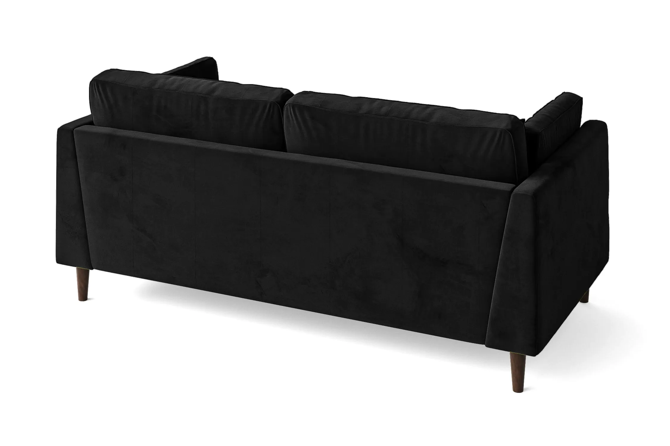 Ragusa 3 Seater Sofa Black Velvet