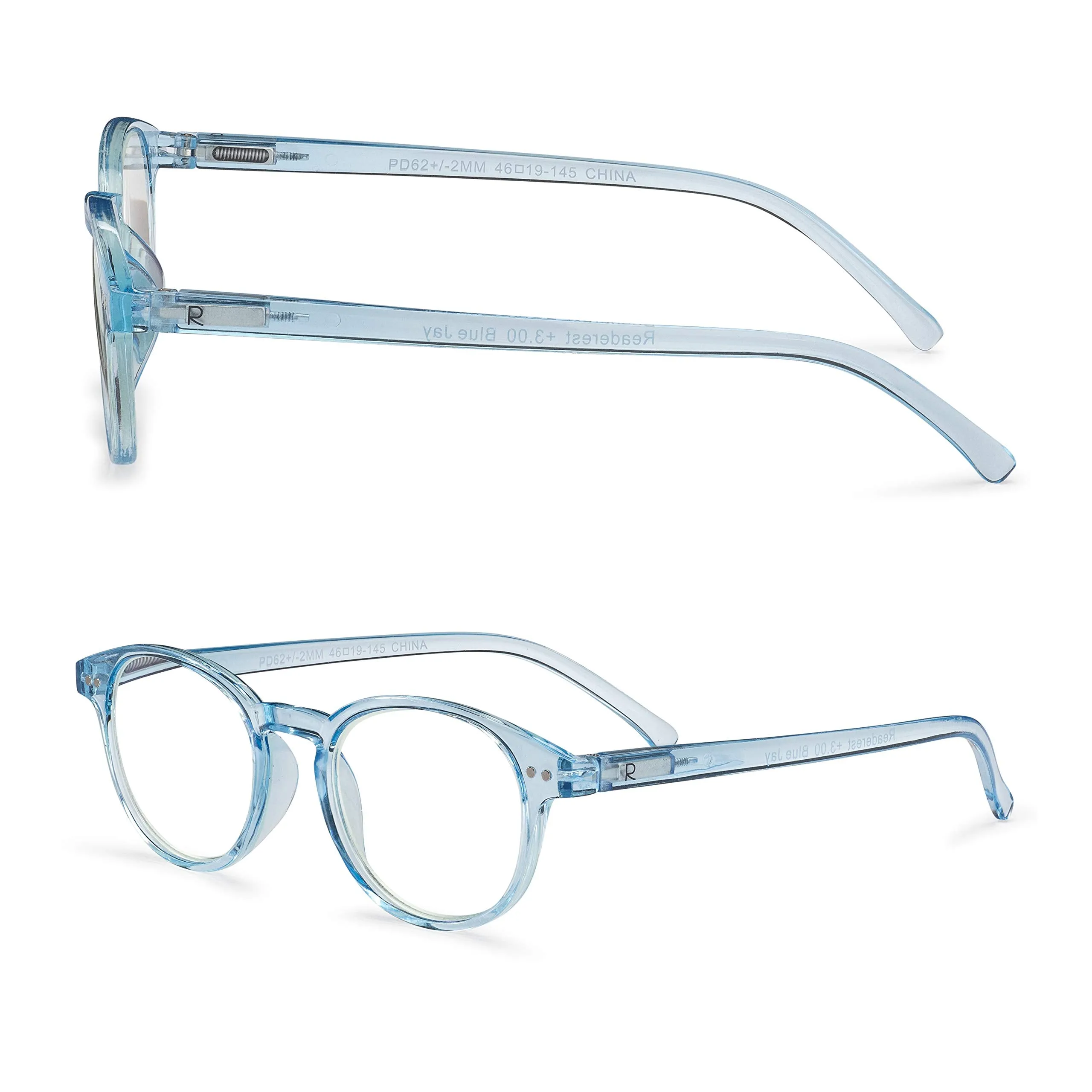 Round-Blue-Light-Blocking-Reading-Glasses-Light-Blue-1-25-Magnification-Computer-Glasses