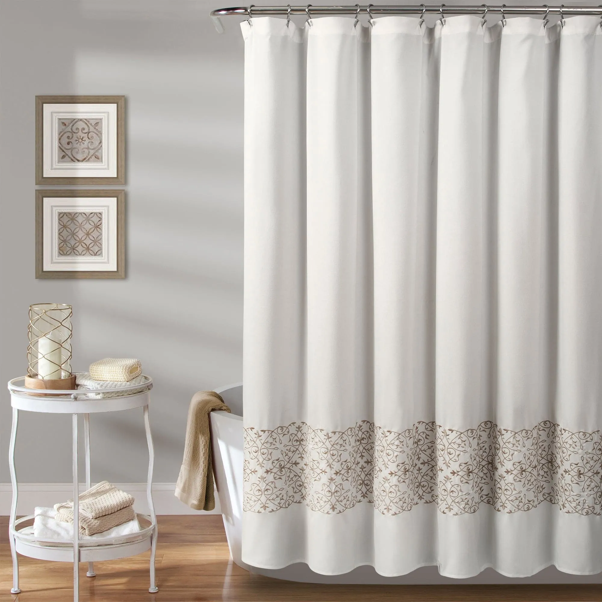 Scroll Medallion Shower Curtain