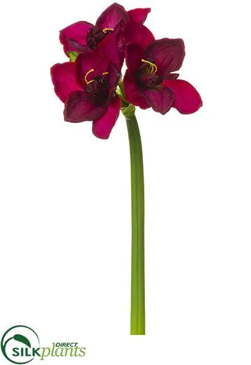 Silk Plants Direct Amaryllis Spray - Cream - Pack of 12