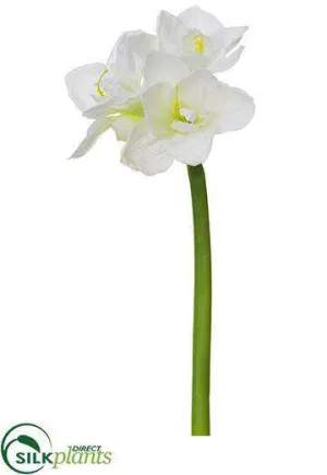 Silk Plants Direct Amaryllis Spray - Cream - Pack of 12