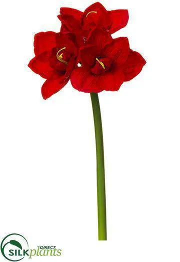 Silk Plants Direct Amaryllis Spray - Cream - Pack of 12