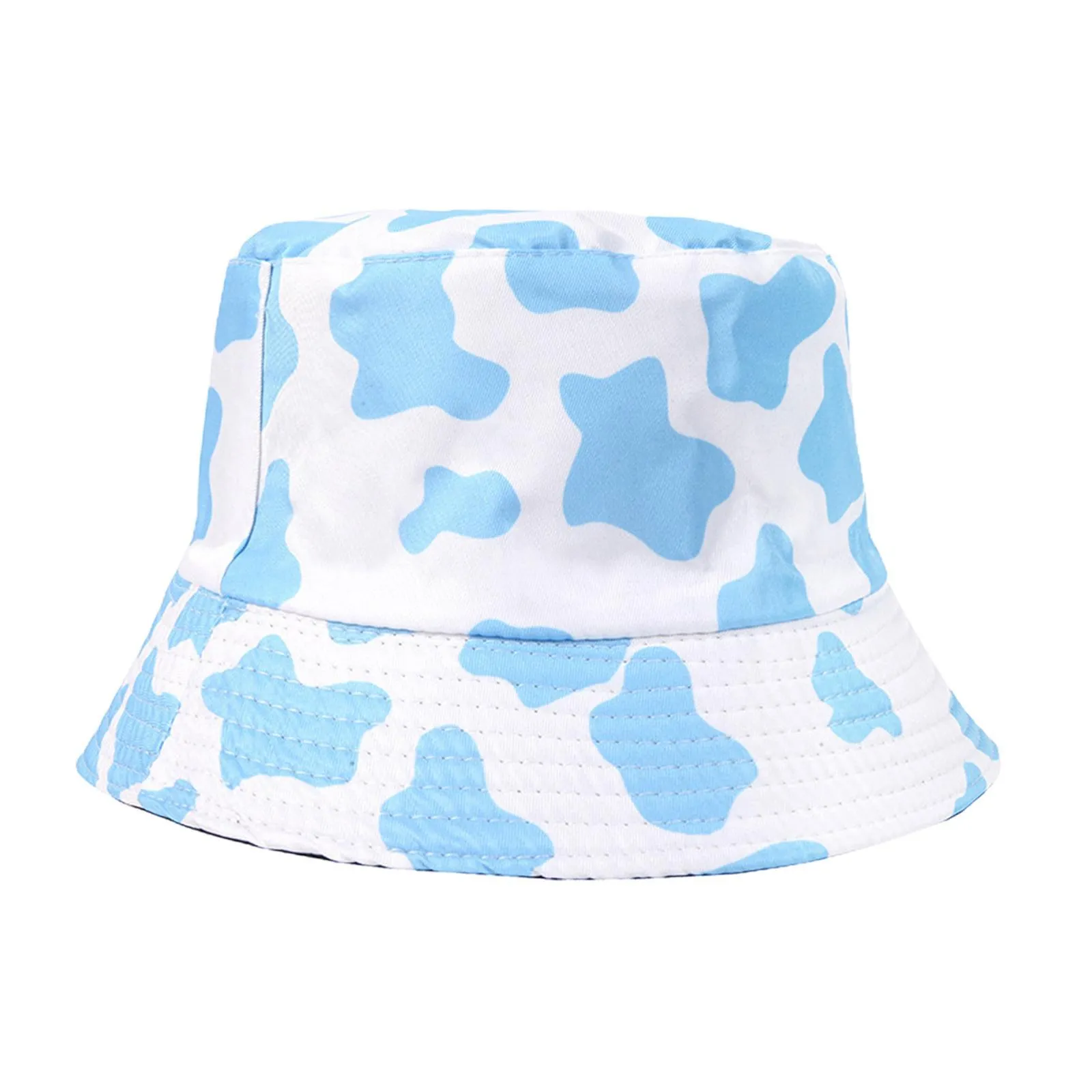 Unisex Cow Print Bucket Hat Reversible