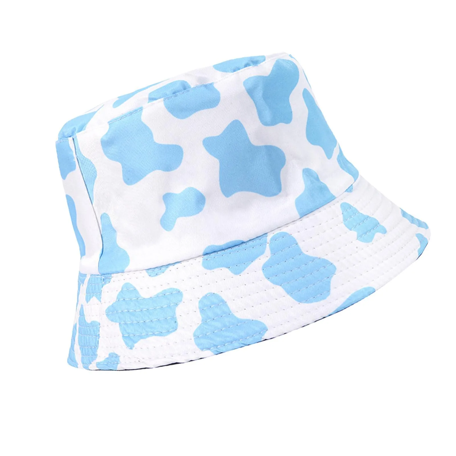 Unisex Cow Print Bucket Hat Reversible