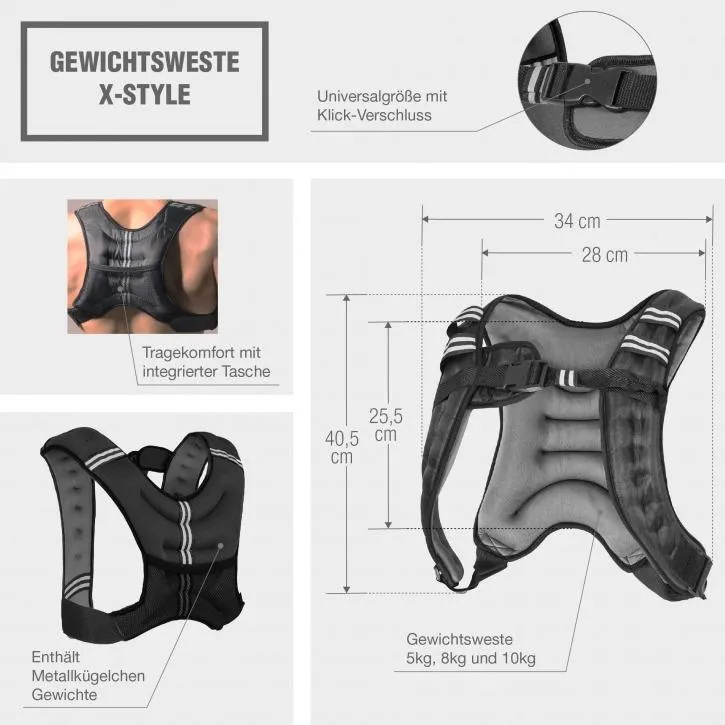 Weight Vest X-Style 8KG